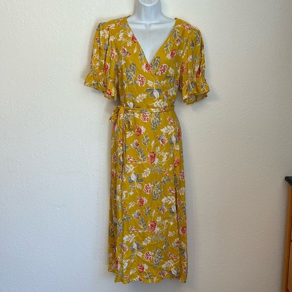 Seven Wonders Floral Wrap Maxi Dress Size 10